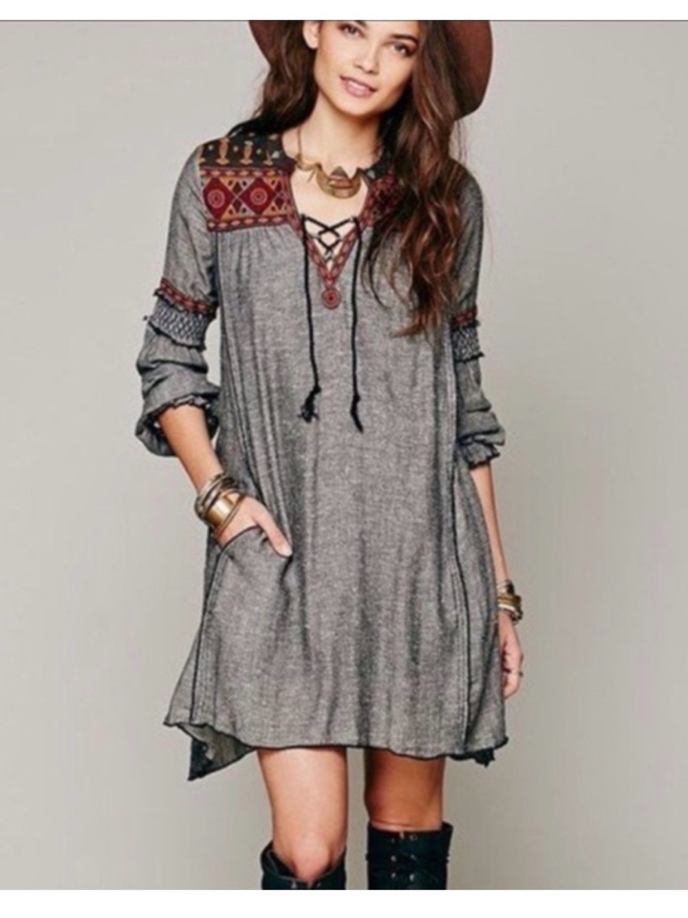 Free People "Ties to Florence" tunic dress